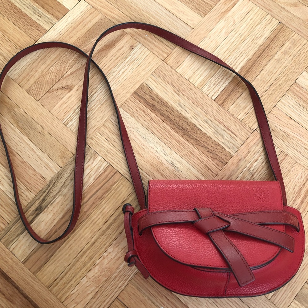 Loewe mini gate bag red good condition